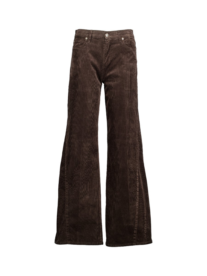Corduroy coffee bean bruine broek in ribfluweel Lotta For All Mankind