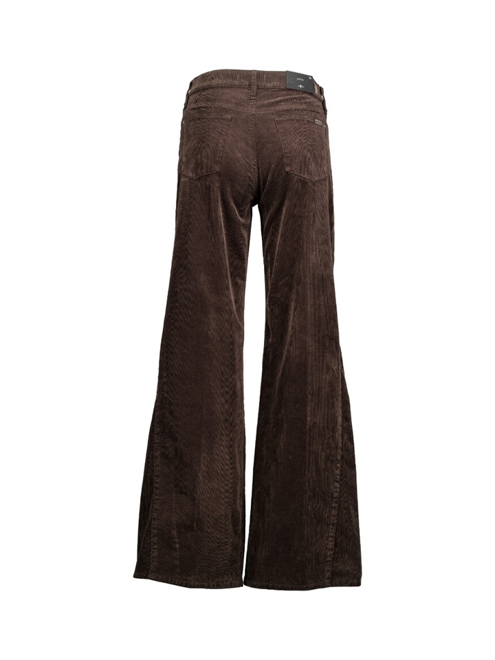Corduroy coffee bean bruine broek in ribfluweel Lotta For All Mankind