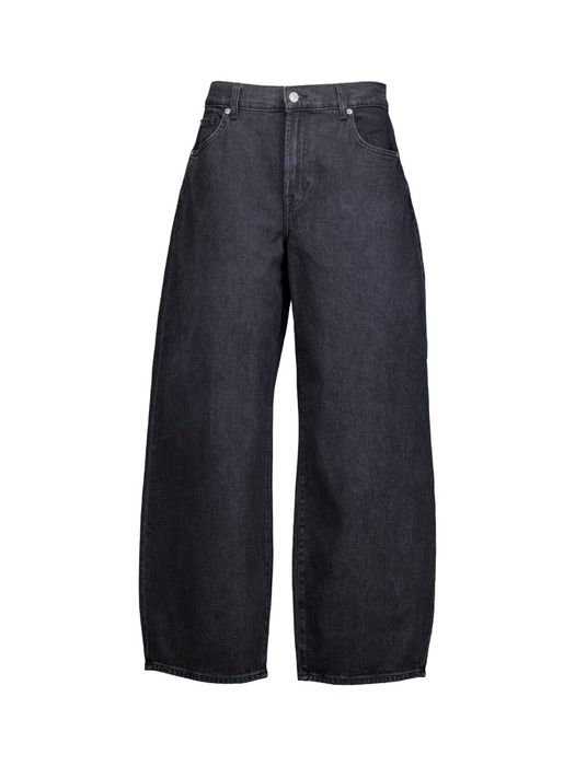 Donkerblauwe loose fit jeans