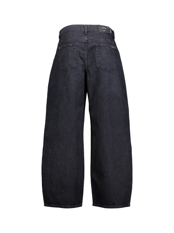 Donkerblauwe loose fit jeans