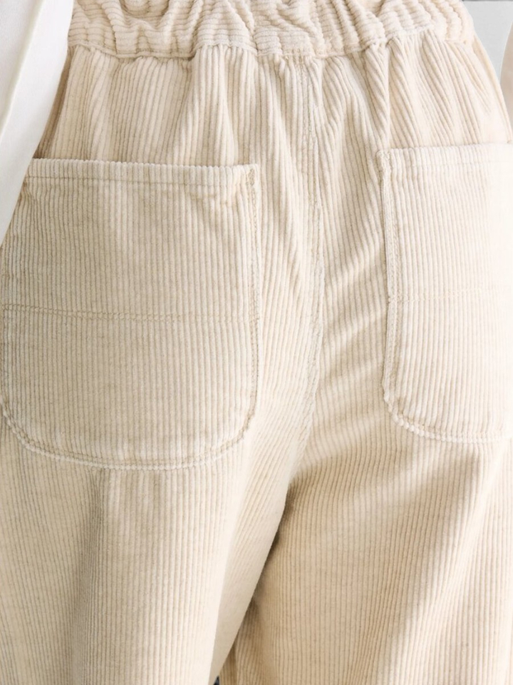 Beige broek in ribfluweel Pasop Bellerose