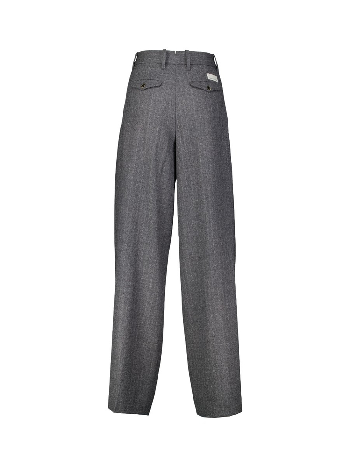 Grijze broek met fijne krijtstreep Nine Inthe Morning