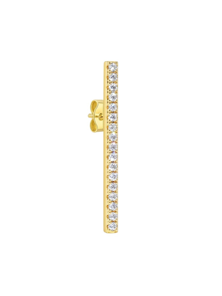 Gouden Bari diamond earstud Billion Avenue