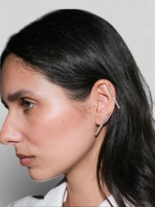 Gouden Bari diamond earstud Billion Avenue