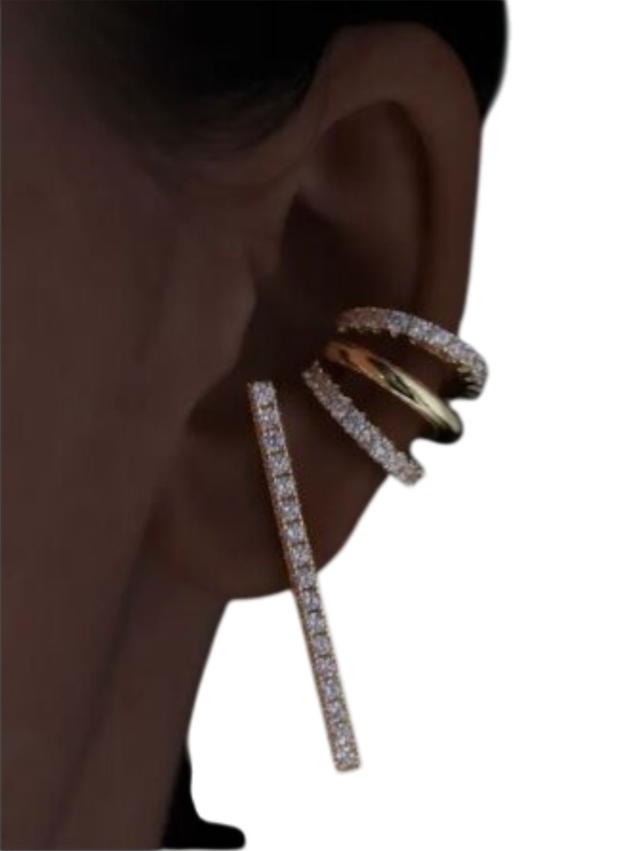 Gouden Bari diamond earstud Billion Avenue
