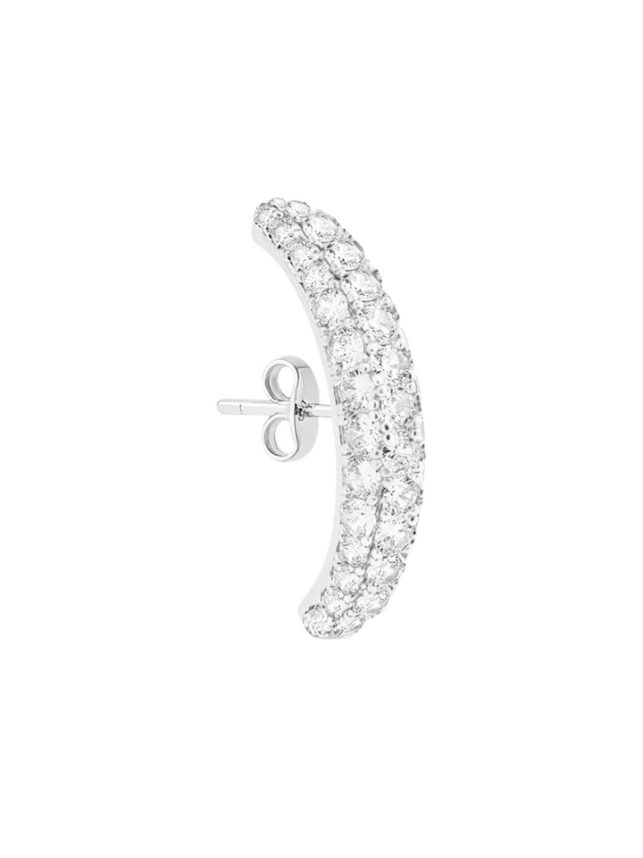 Zilver oorbellen Vif diamond earstud Billion Avenue
