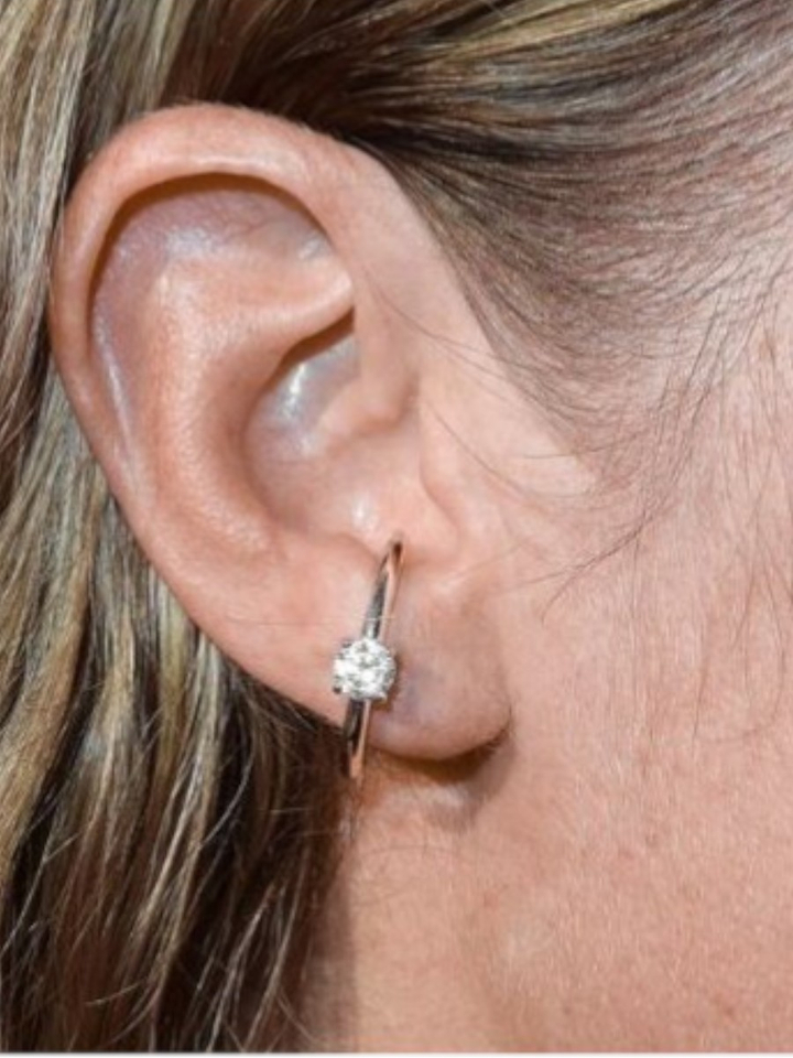 Zilver solitaire huge earstud Billion Avenue 