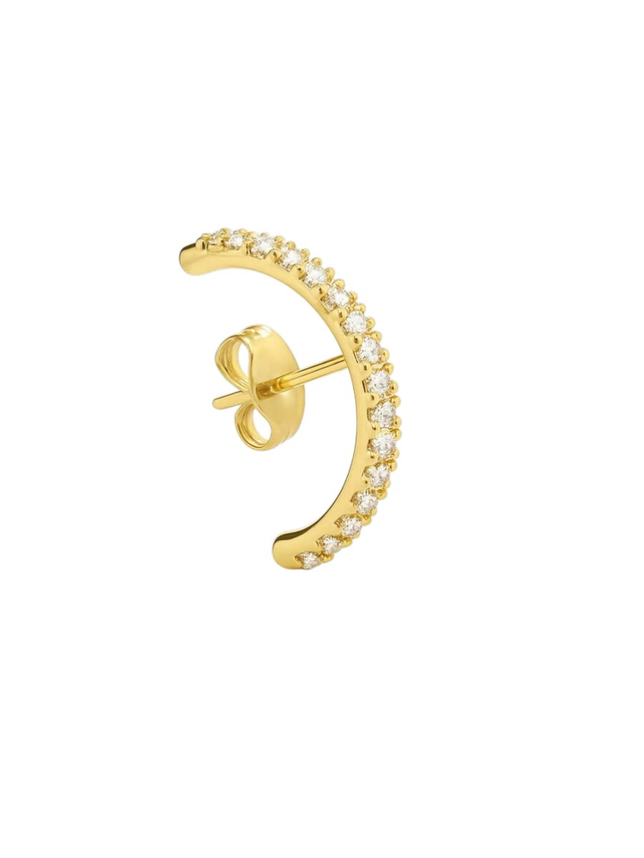 Gouden diamond Hug oorbel Billion Avenue 