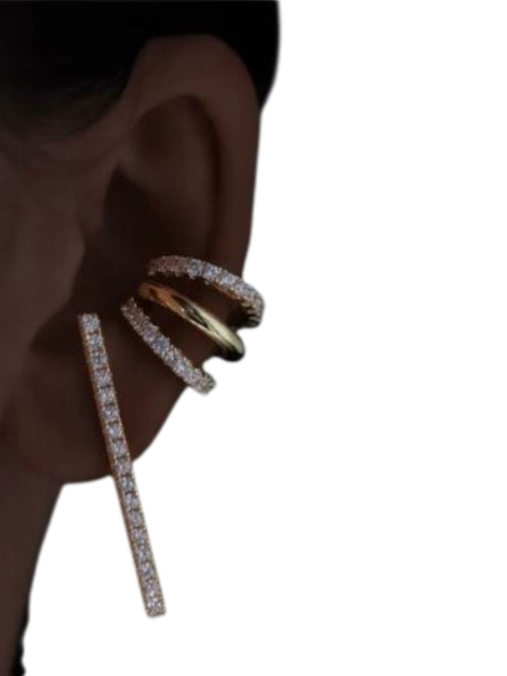 Gouden oorbellen Mary earcuff Billion Avenue