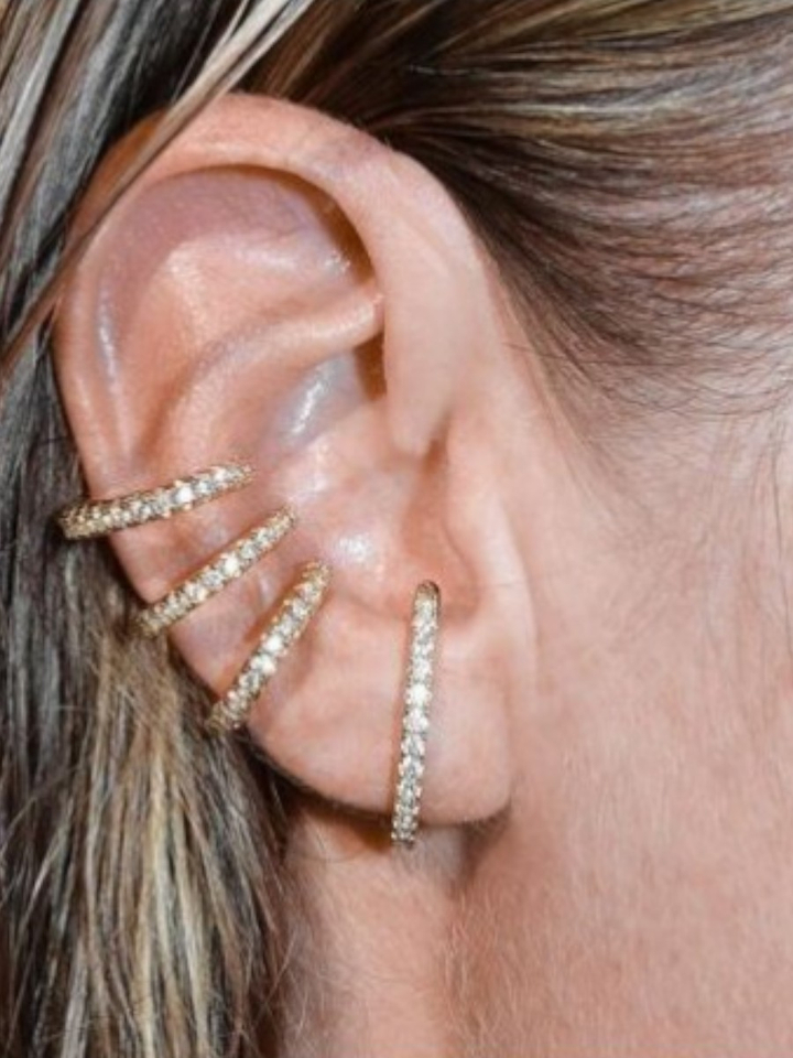 Gouden trio Ivy ear cuff Billion Avenue 