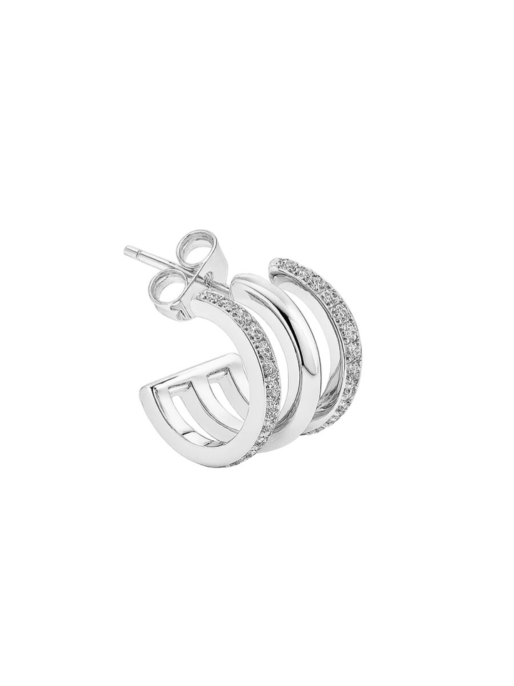 Zilver trio Ivy earstud Billion Avenue
