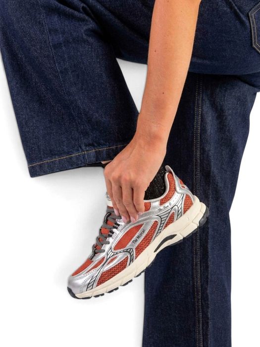 Orange- zilver lage sneakers Re Run Evo Mercer
