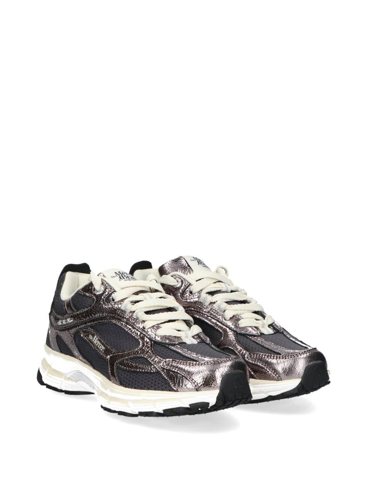 Antraciet lage sneakers Re Run Cracked Mercer 