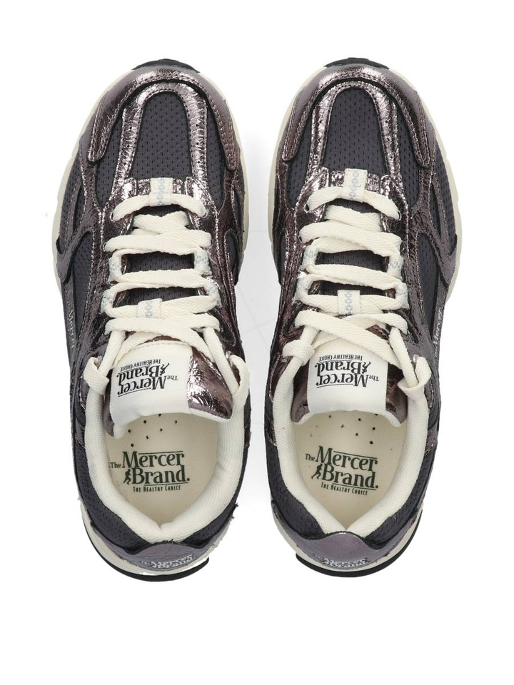 Antraciet lage sneakers Re Run Cracked Mercer 