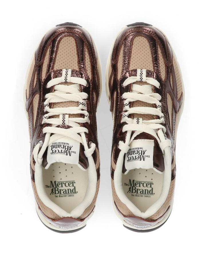 Brons lage sneakers Re-Run Cracked Mercer 