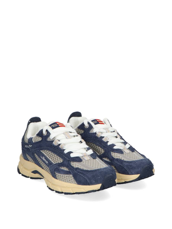 Blauwe lage sneaker The Re-Run Americana 