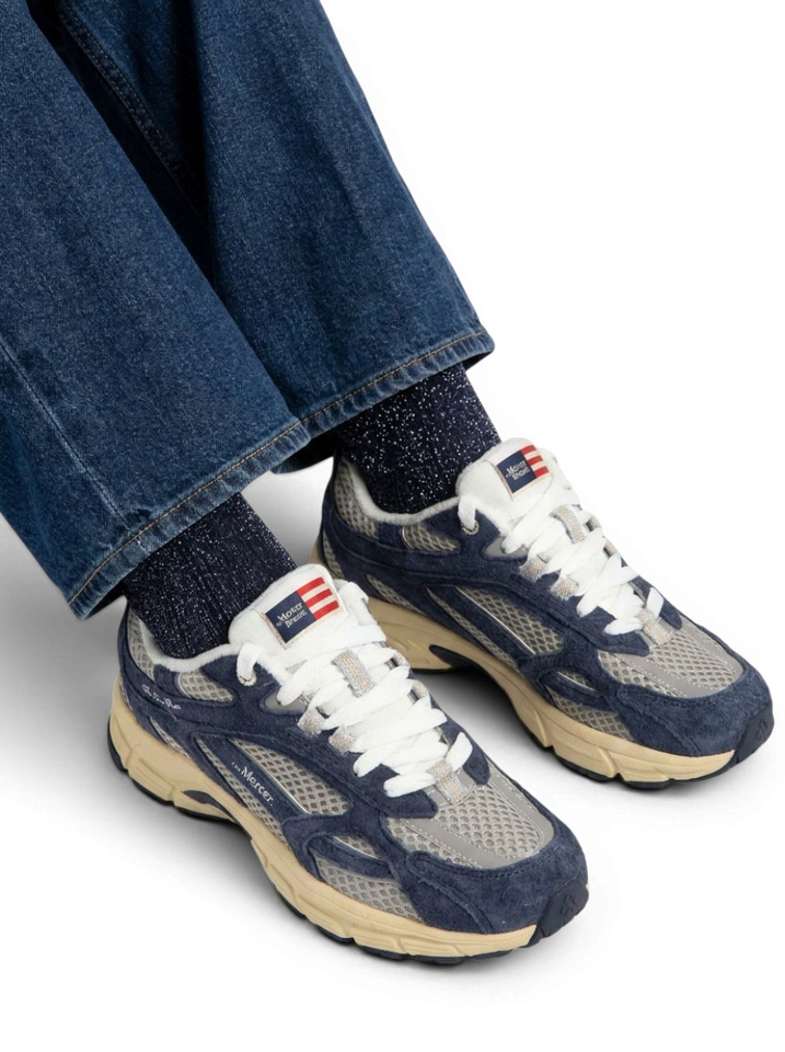Blauwe lage sneaker The Re-Run Americana 