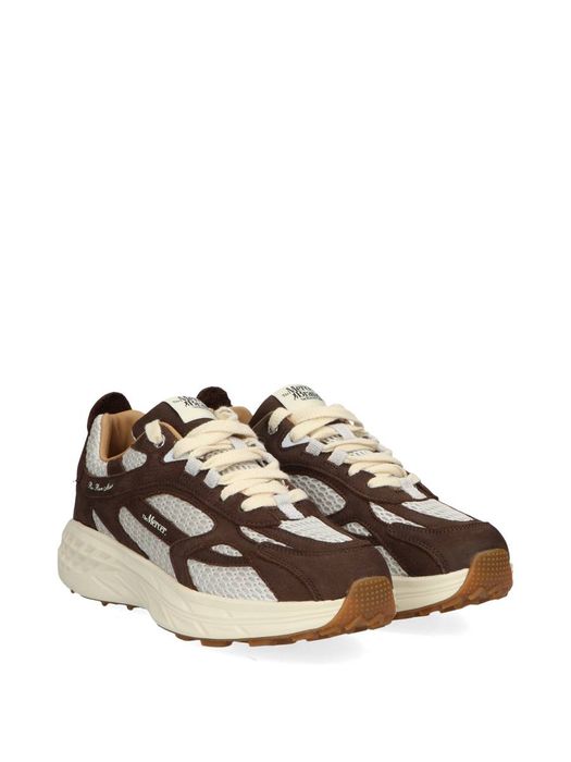 Donkerbruine lage sneakers Run max Nubuk Mercer