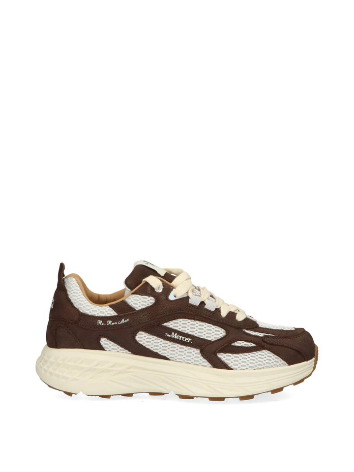 Donkerbruine lage sneakers Run max Nubuk Mercer
