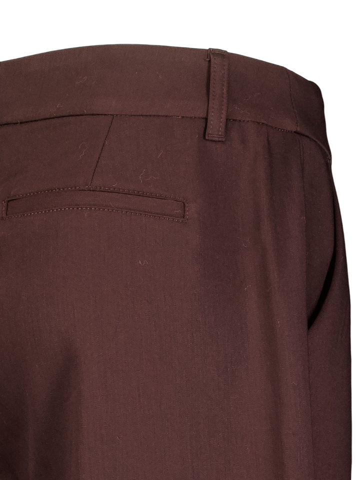 Aubergine kleurige broek met rechte pijpen Signe Nature
