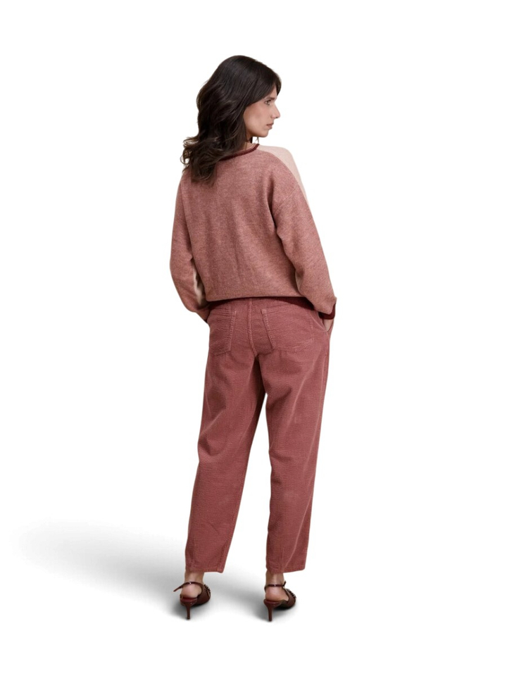 Roze multi-color trui Signe Nature