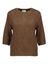 Donkerbruine pull met korte mouwen Signe Nature 
