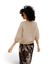 Beige pull met korte mouwen Signe Nature 