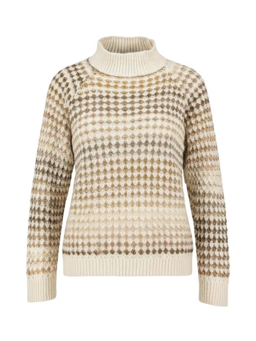 Beige gebreide trui Signe Nature