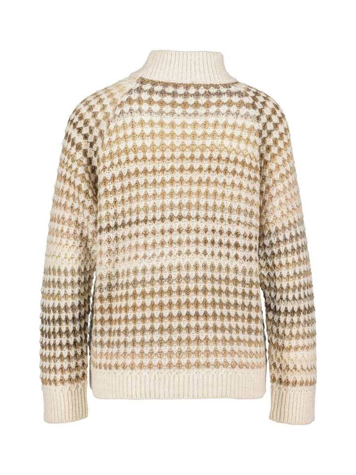 Beige gebreide trui Signe Nature 