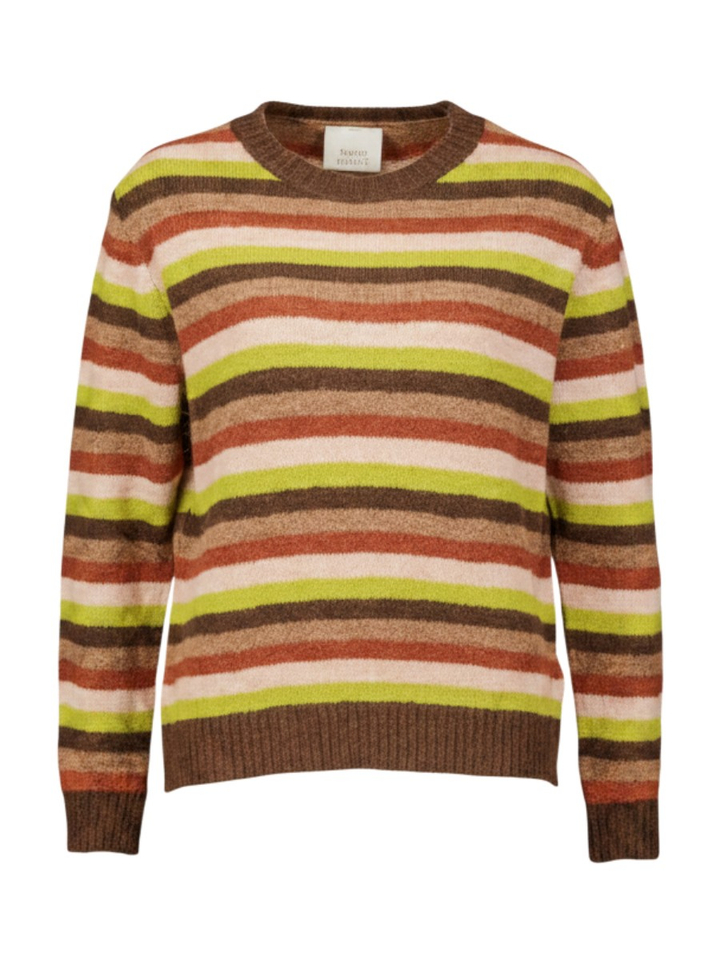 Gestreepte multicolor trui Signe Nature 