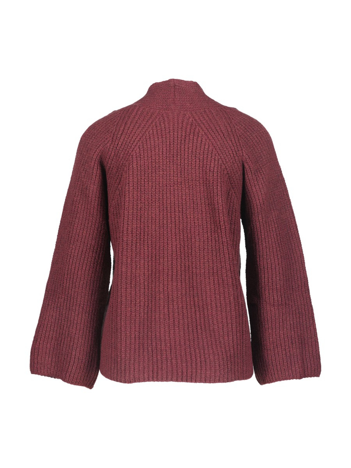 Bordeaux openvallende gebreide gilet Signe Nature