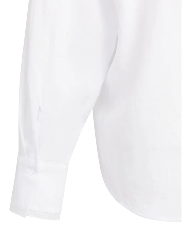 Witte blouse met kraagdetail en lange mouwen Yaya