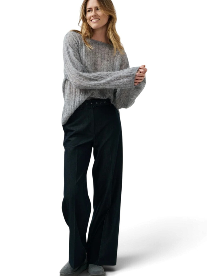 Donkerblauwe denim pantalon Yaya