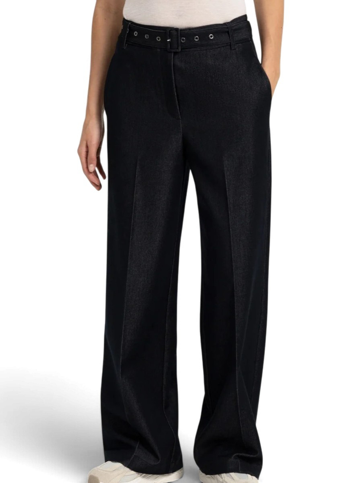 Donkerblauwe denim pantalon Yaya