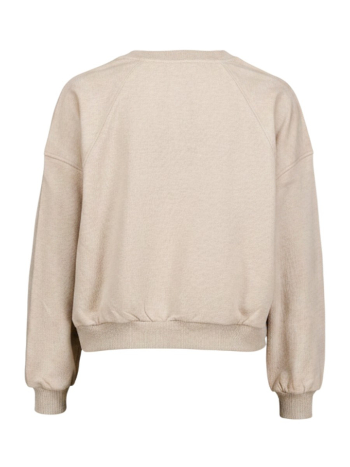 Beige trui met V-hals Yaya