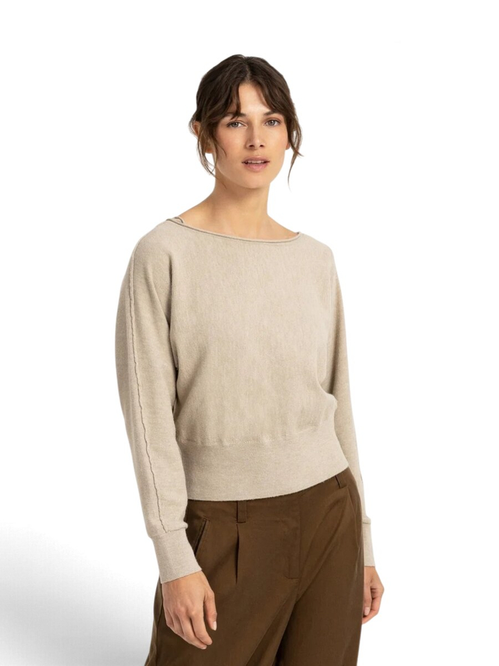 Beige casual trui YAYA