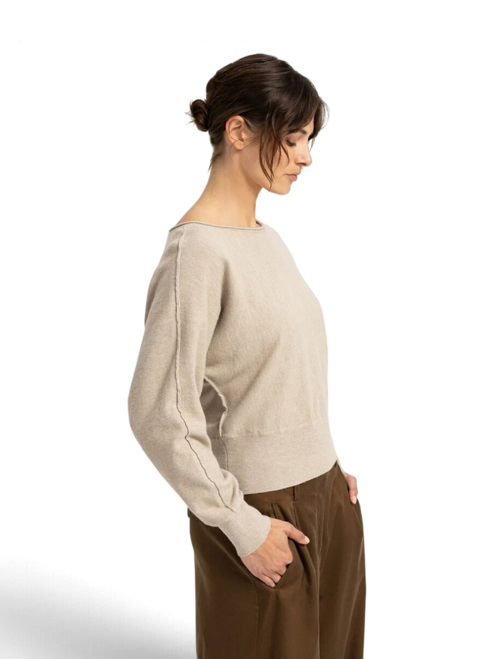 Beige casual trui YAYA
