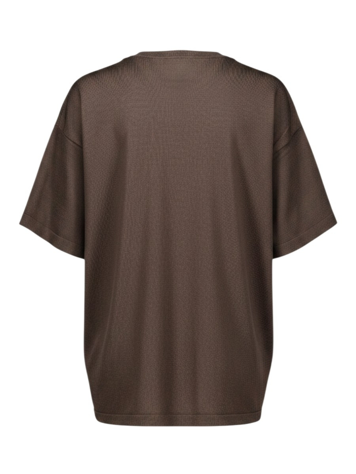Bruine fijne oversized trui MSCH Copenhagen