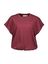 Bordeaux t-shirt met subtiele geborduurde borstprint Shanna Nukus