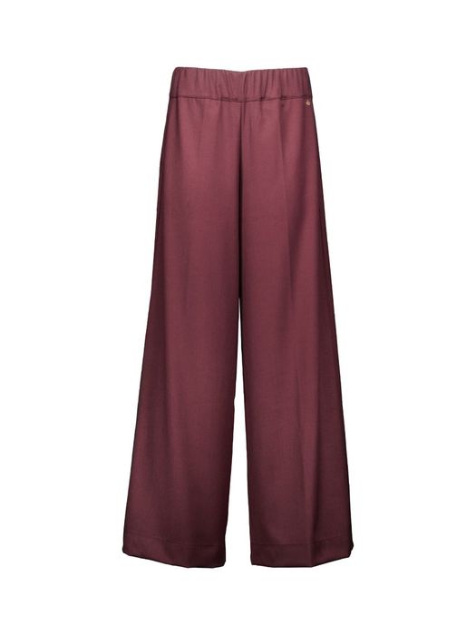 Bordeaux elegante wide leg broek Lieve Nukus