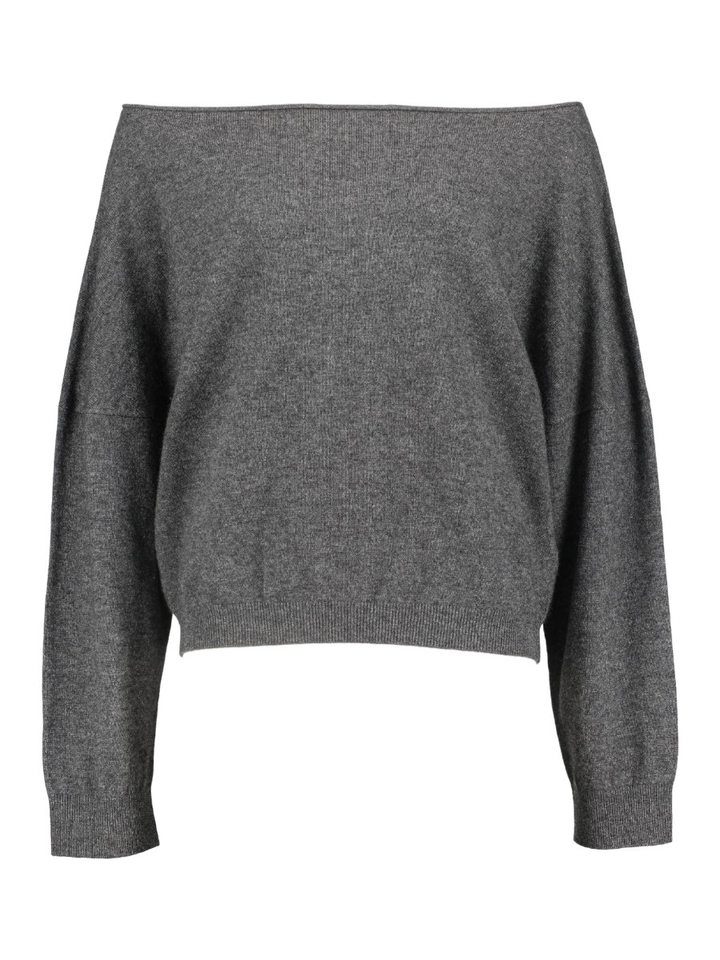 Grijze off-shoulder sweater Erika Rae 