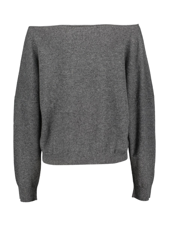 Grijze off-shoulder sweater Erika Rae 