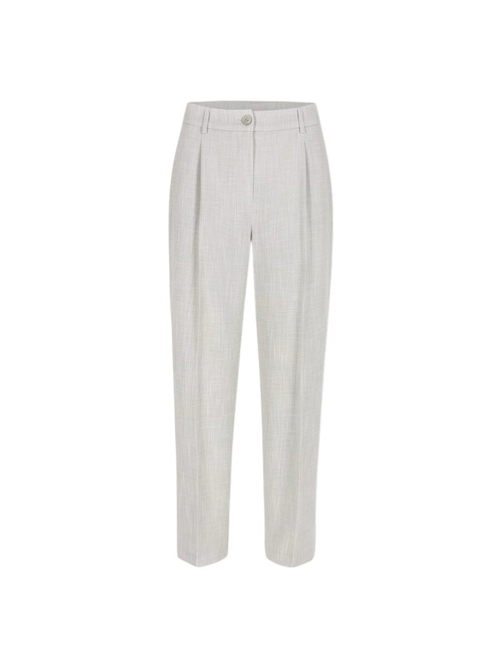 Lichtgrijze geklede broek Costa Mayerline