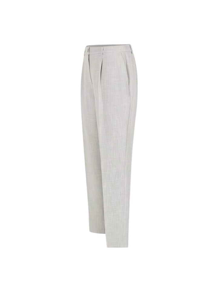 Lichtgrijze geklede broek Costa Mayerline