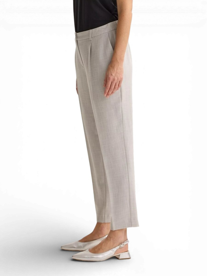 Lichtgrijze geklede broek Costa Mayerline