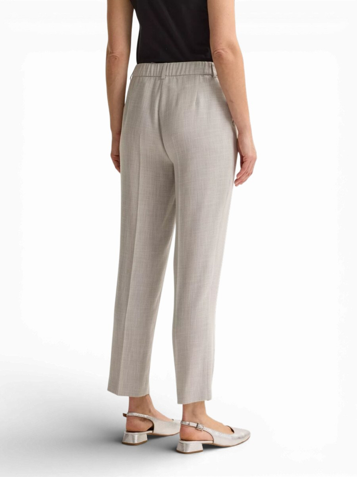 Lichtgrijze geklede broek Costa Mayerline
