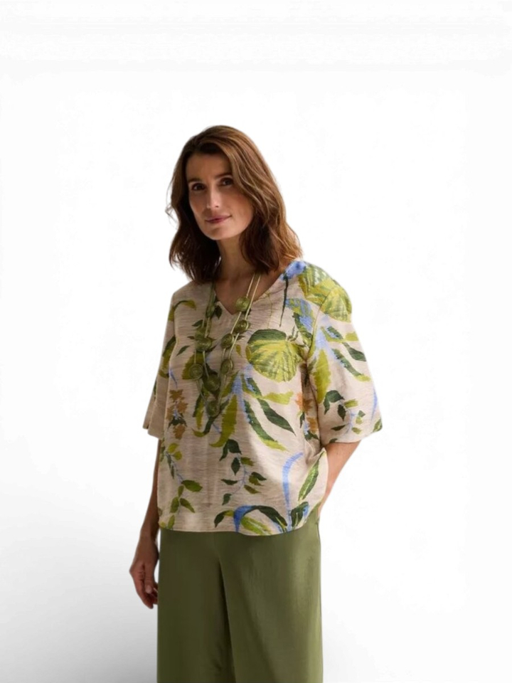 Beige bloes met bloemenprint Jadira Mayerline