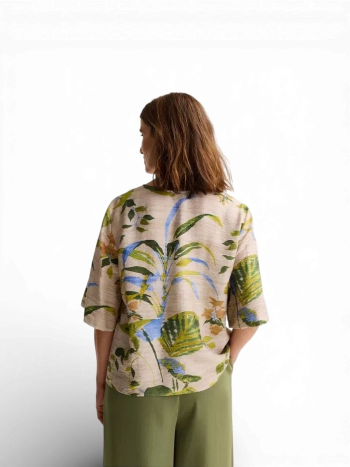 Beige bloes met bloemenprint Jadira Mayerline