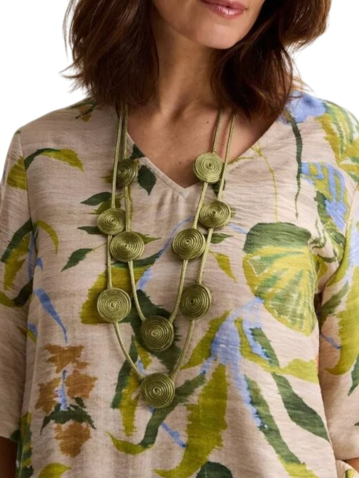 Beige bloes met bloemenprint Jadira Mayerline