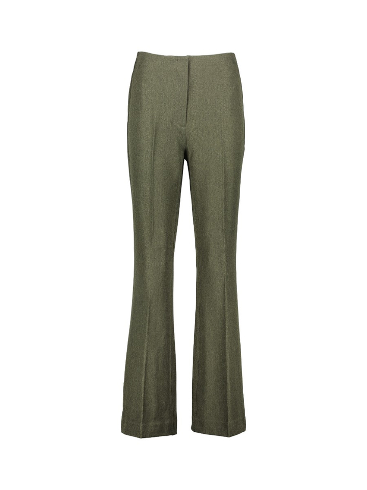 Kaki groene broek met elastiek Soaked In Luxery
